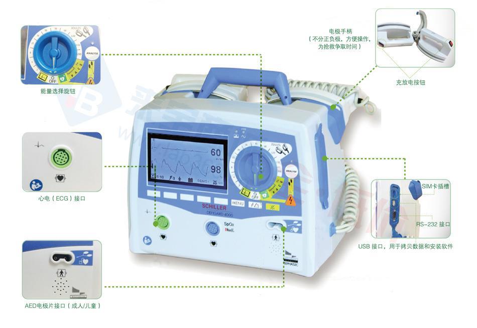 瑞士席勒医疗全自动体外除颤仪DG4000 A